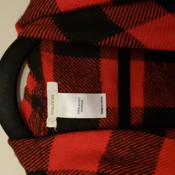 💟5/$12💟 Buffalo Plaid Waterfall Vest...#Z - Picture 4 of 4